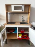Houten ikea kinderkeuken met borden en pannetjes, Ophalen, Gebruikt, Meubelstuk of Keukentje