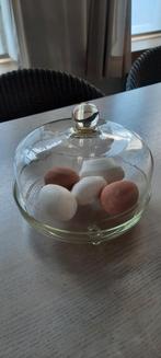 Bol en verre avec cloche (sans œufs), Enlèvement