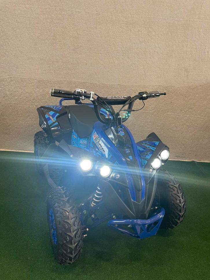 Nieuwe Ultra 1200 watt 48V elektrische blauwe kinder quad, Enfants & Bébés, Jouets | Extérieur | Véhicules à batterie, Neuf, Enlèvement