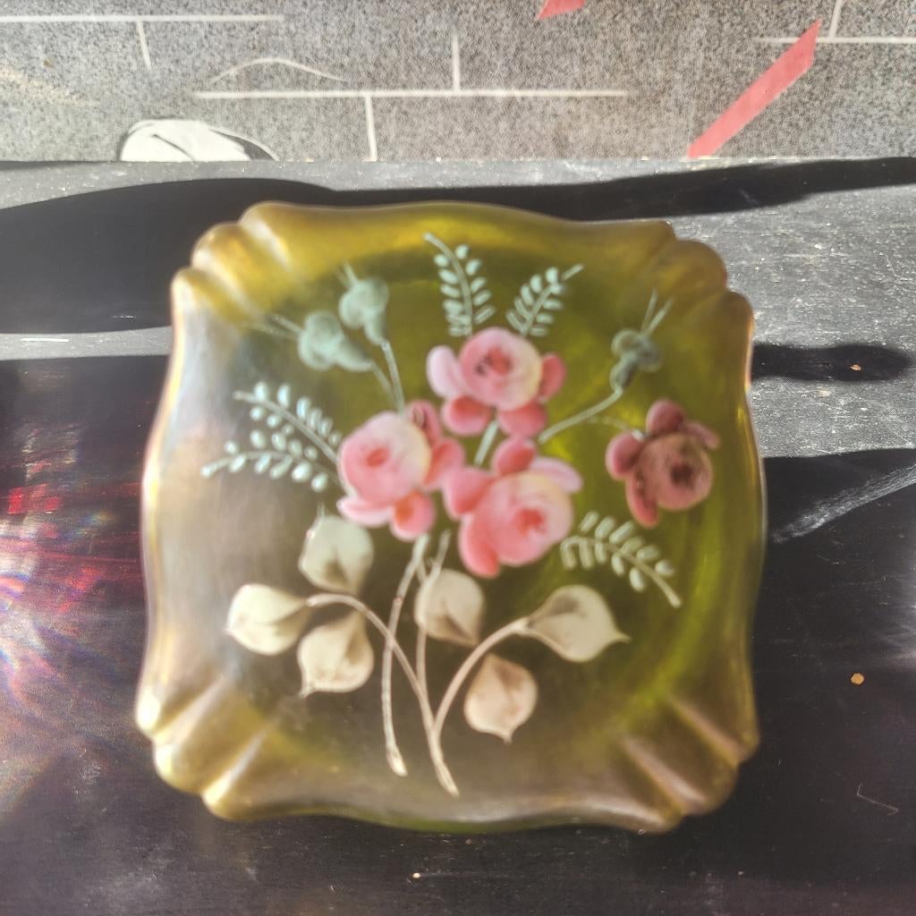 Coffret à bijoux Art Nouveau en verre émaillé – Vers 1900, Antiquités & Art, Antiquités | Verre & Cristal, Enlèvement