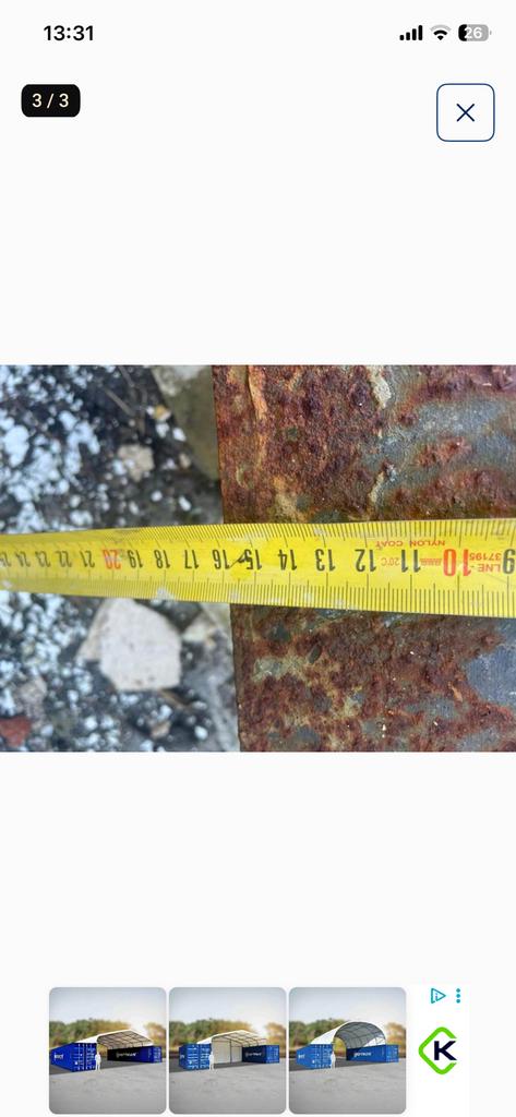 Poutrel, Doe-het-zelf en Bouw, Metalen, Ophalen, Zo goed als nieuw