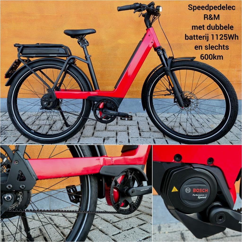 R&M Nevo3 Gt Vario 47 Hs 1125Wh 600km 2023 speedpedelec, Zo goed als nieuw, 47 tot 51 cm, 50 km per accu of meer, Ophalen