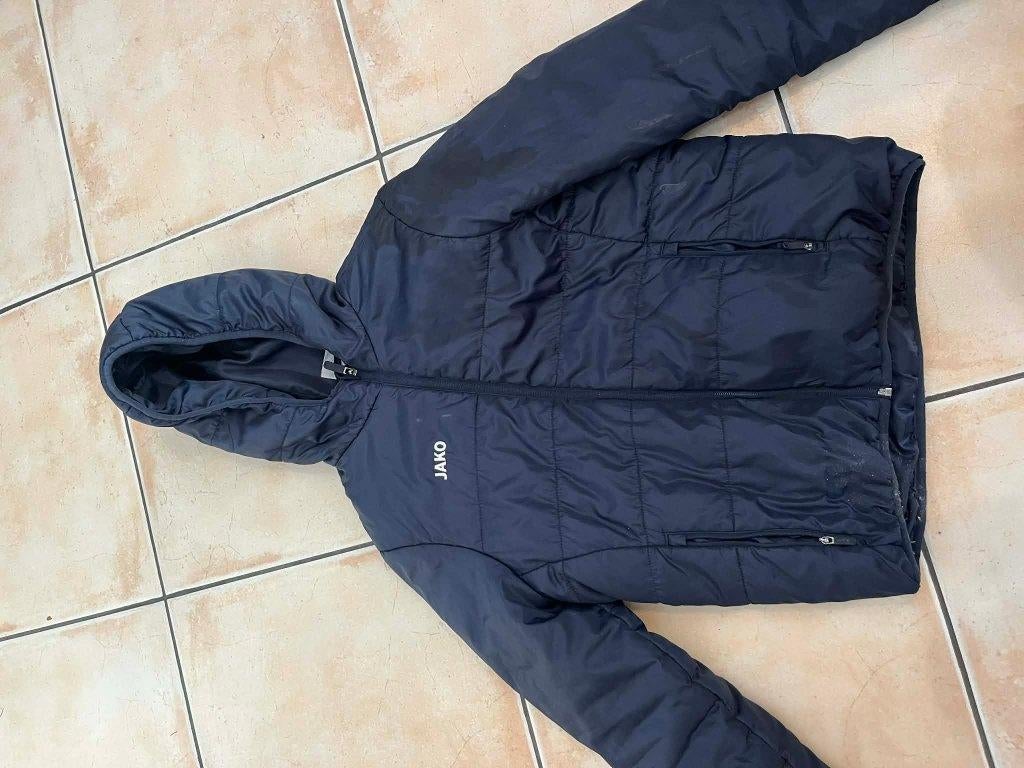 jas jako blauw 164, Kinderen en Baby's, Kinderkleding | Maat 164, Ophalen of Verzenden, Gebruikt, Jongen, Jas