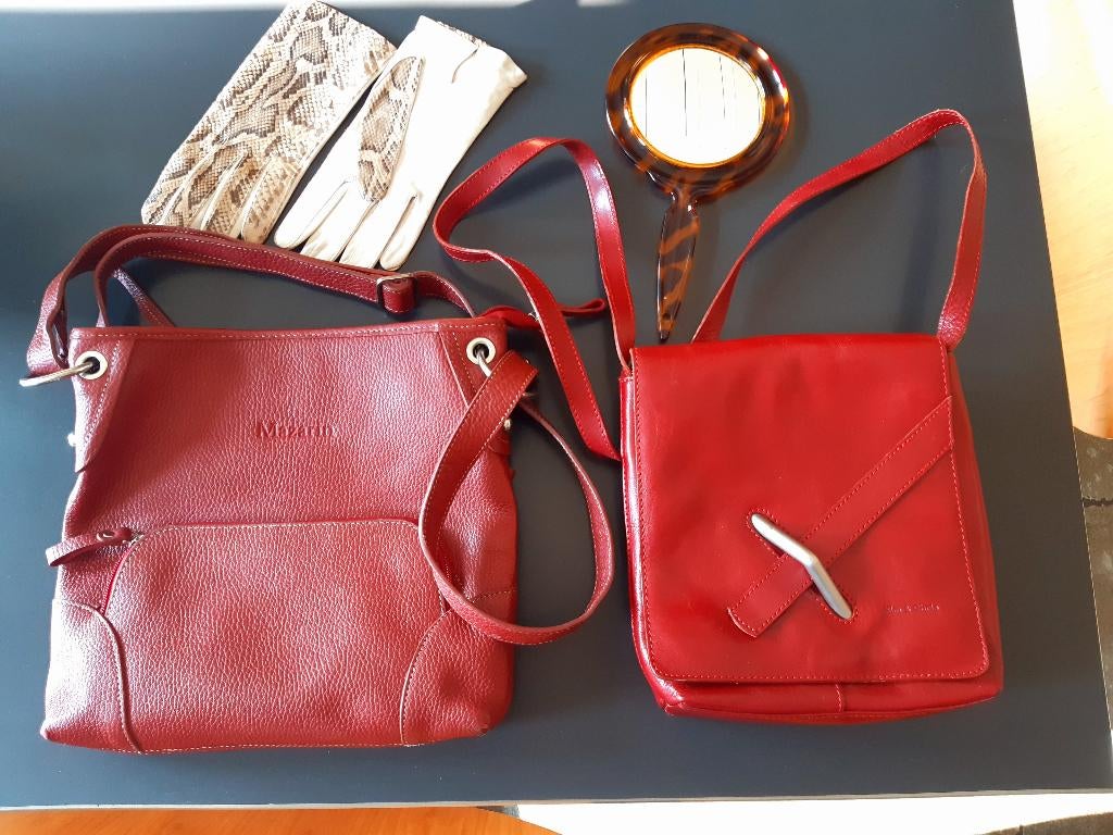 Sac à main en cuir MAZARIN, Enlèvement ou Envoi, Comme neuf, Sac à main