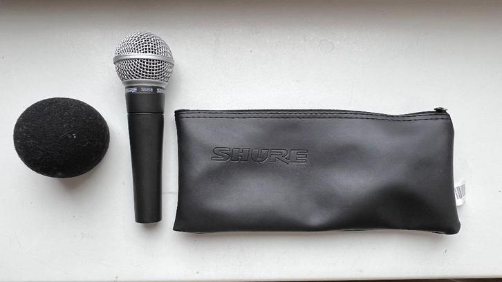 SHURE SM 58 MICRO - nieuwstaat, Muziek en Instrumenten, Microfoons, Zo goed als nieuw, Zangmicrofoon, Verzenden
