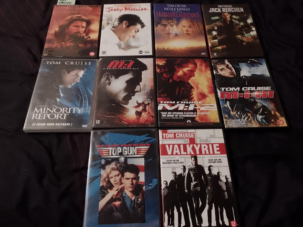 A vendre en DVD 10 films Tom Cruise, À partir de 9 ans, Enlèvement ou Envoi, Comme neuf, Action