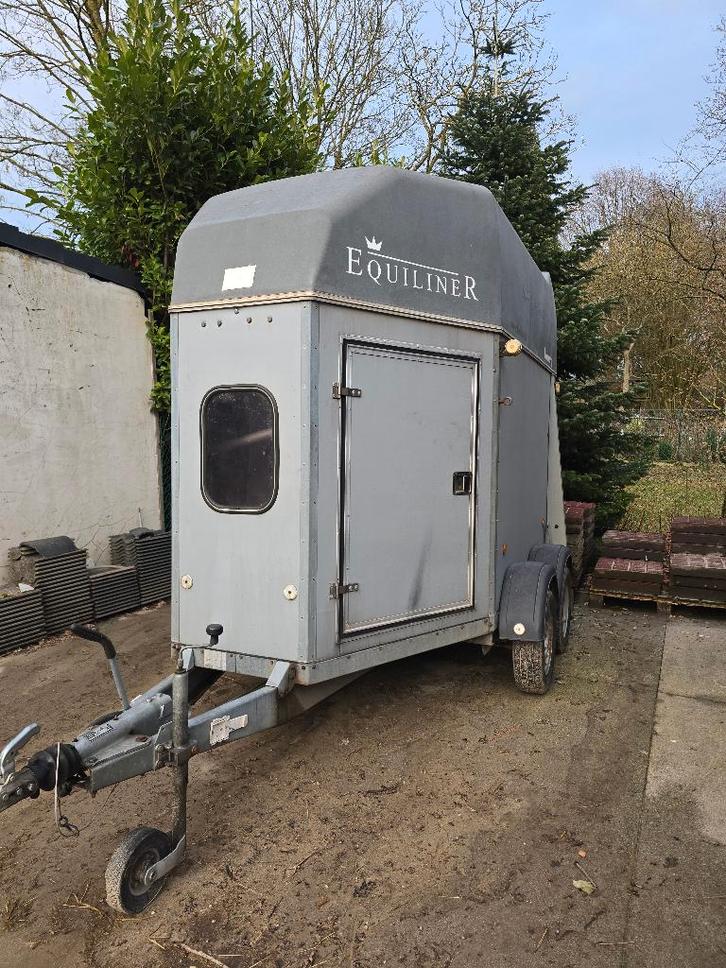 Brenderup 2 paardstrailer, Dieren en Toebehoren, Paarden en Pony's | Trailers en Aanhangwagens, Gebruikt, 2-paards trailer, Polyester