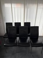 6 Eetkamerstoelen, Ophalen, Gebruikt, Zwart, Vijf, Zes of meer stoelen