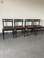 Vintage eetkamer stoelen €40 in totaal, Huis en Inrichting, Ophalen, Gebruikt, Zwart, Vintage