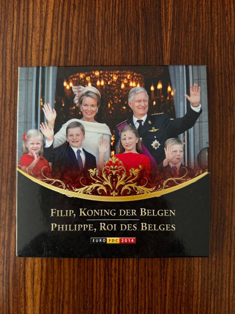 Eurobox België 2014 King Philippe Complete set BU, Postzegels en Munten, Munten | België, Setje, Metaal, Ophalen of Verzenden