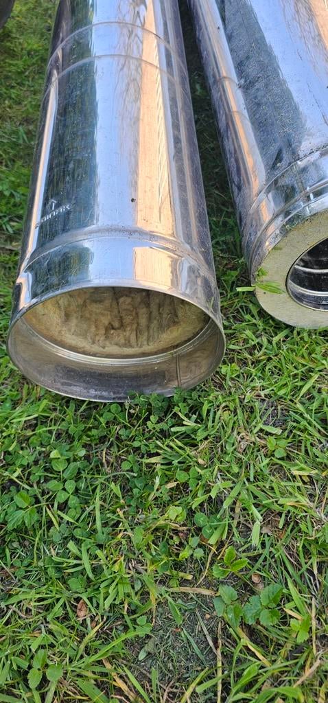 Dinak dubbele wand rookgasuitlaat 100mm 160mm, Ophalen of Verzenden, Pelletkachel