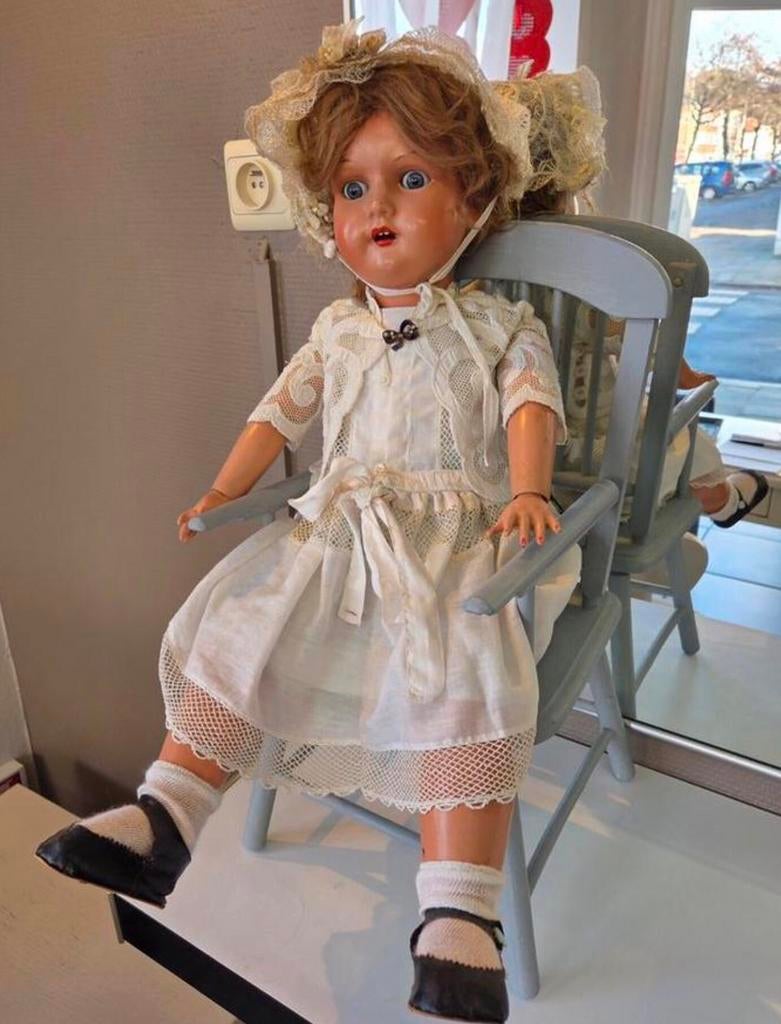 Antieke pop unica, Collections, Poupées, Enlèvement ou Envoi, Comme neuf, Poupée