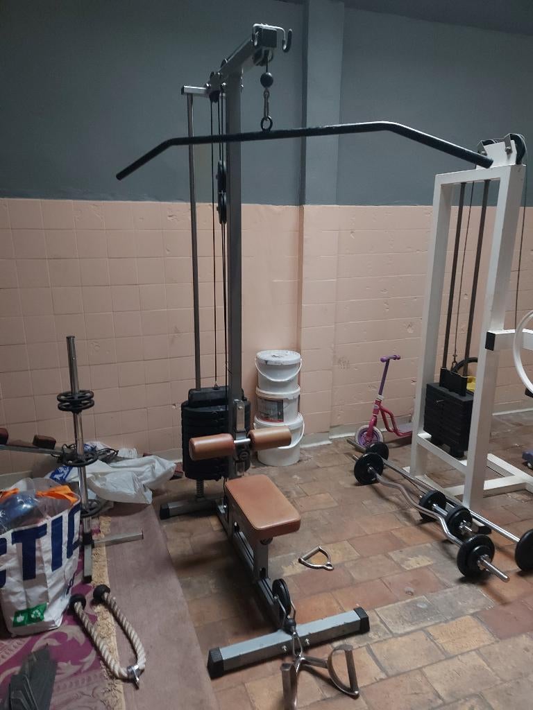 Poulie haute et basse, Enlèvement, Utilisé, Métal, Pectoraux