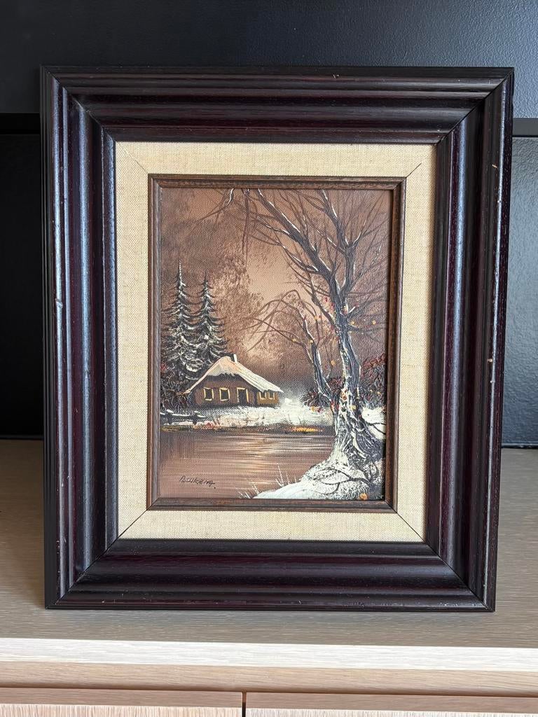 Albert Buikema (1947) – Olieverf – 18  x 24 cm – Gesigneerd, Antiquités & Art, Art | Peinture | Classique, Enlèvement