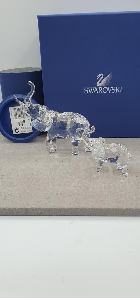 Swarovski Moeder olifant met baby olifant., Verzamelen, Swarovski, Ophalen of Verzenden