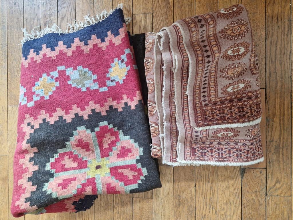 2 jolis tapis, Maison & Meubles, Cuisine | Linge de cuisine, Enlèvement, Rose