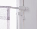 tringle à rideaux blanche sans perçage  + barres de lestage, Moins de 100 cm, Enlèvement, Utilisé, Blanc