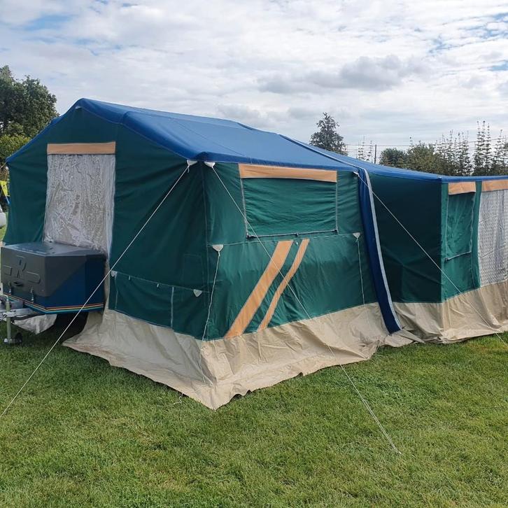 Raclet Junior Provence met Louxor voortent + ondertent !, Caravanes & Camping, Caravanes pliantes, Raclet, jusqu'à 6, Vert, Présent