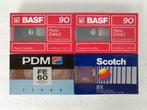 Lot van 4 cassettes BASF - PDM - Scotch (nieuw), Cd's en Dvd's, Cassettebandjes, Ophalen of Verzenden, Nieuw in verpakking