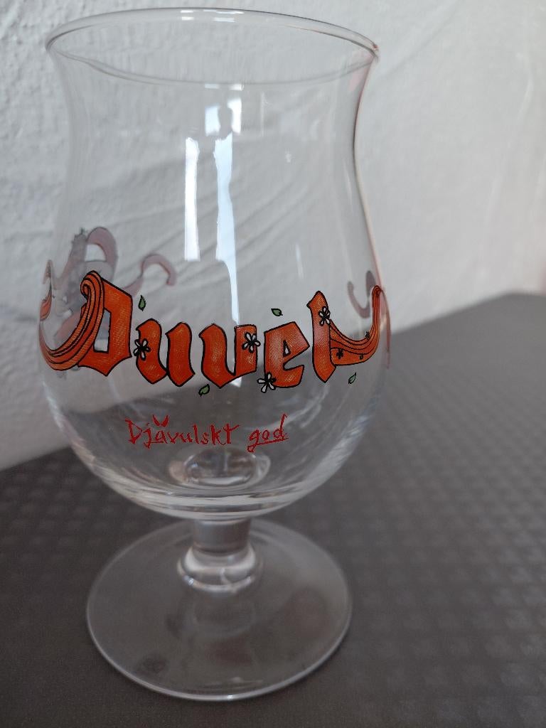 Zweeds Duvel glas (collector), Ophalen of Verzenden, Zo goed als nieuw, Glas of Glazen, Duvel