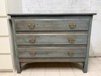 Houten dressoir met 3 laden - 102 x 46 x 78 cm, Ophalen, Gebruikt, 100 tot 150 cm, 3 of 4 laden