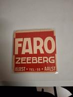 Vieux tapis à bière Faro Zeeberg Alost, Enlèvement ou Envoi