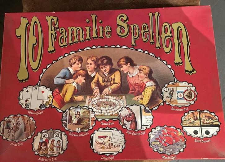 10 Retro Familie spellen in een doos, Antiek en Kunst, Antiek | Speelgoed, Ophalen