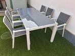 Tuin/terrastafel + 6 bijpassende stoelen, Tuin en Terras, Ophalen