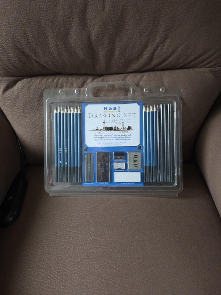Kit de dessin H&B – 26 pièces – NEUF, Antiquités & Art, Enlèvement