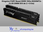 Kingston FURY Beast DDR5 16Go 6000MT/s CL30 (Kit 2 x 8 Go), Informatique & Logiciels, Mémoire RAM, Neuf, Enlèvement ou Envoi, Desktop