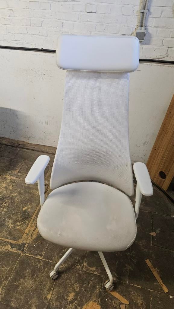 Ikea bureaustoel gebruikt, Huis en Inrichting, Ophalen, Gebruikt, Wit, Bureaustoel