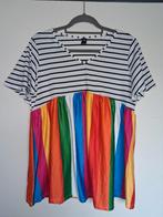 Tunique EMERY ROSE noire, blanche, multicolore, taille L, Taille 42/44 (L), Manches courtes, Autres couleurs, Comme neuf