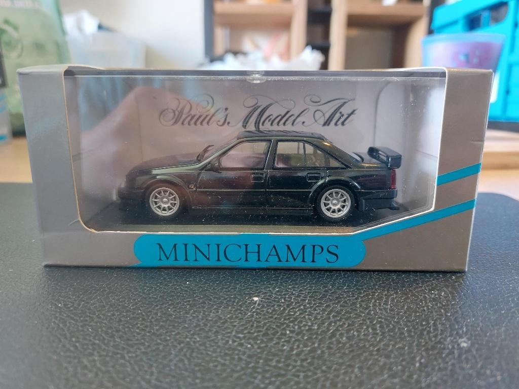 Minichamps Opel Omega Evolution 500 black 1/43, Enlèvement ou Envoi, Neuf, Voiture, MiniChamps
