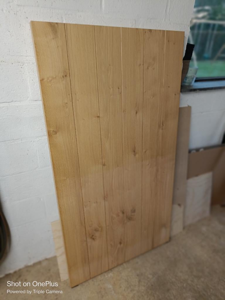 Deurblad HPL Eik rustiek 88 x 161 cm, Ophalen, 25 tot 50 mm, Overige typen, Nieuw