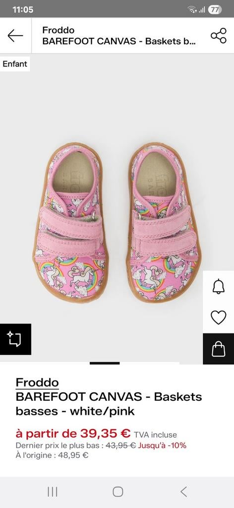 Froddo blootsvoets maat 26, Ophalen