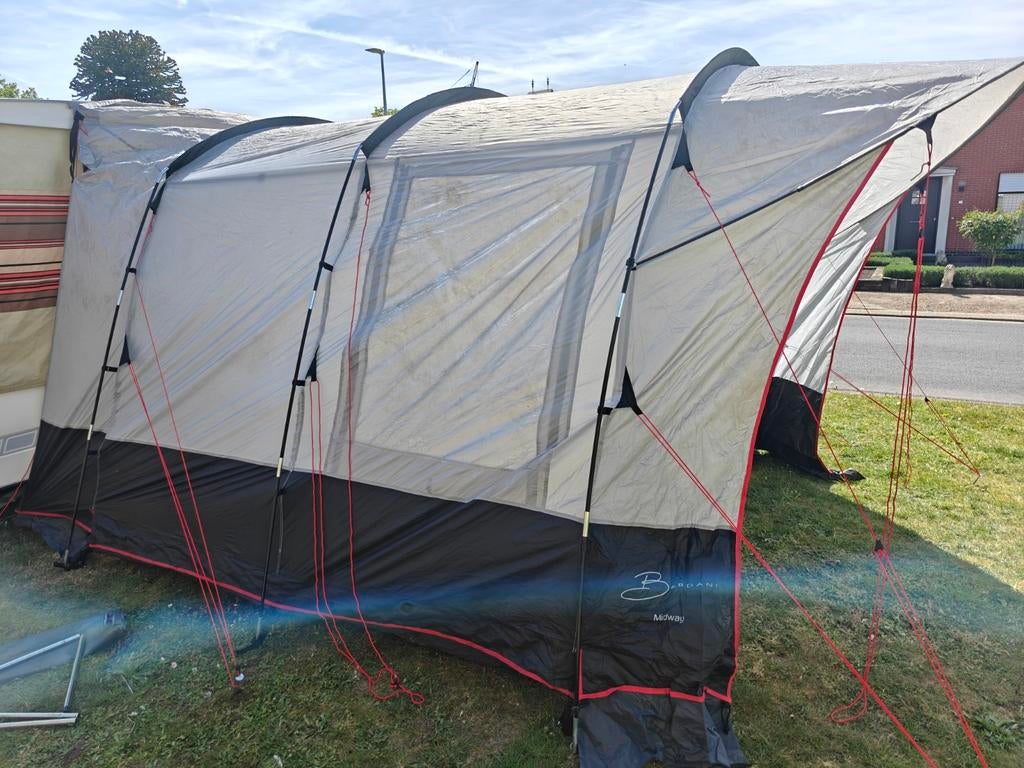 Bardani midway bustent 260 cm breed met pees en gootaansluit, Caravanes & Camping, Tentes, Enlèvement