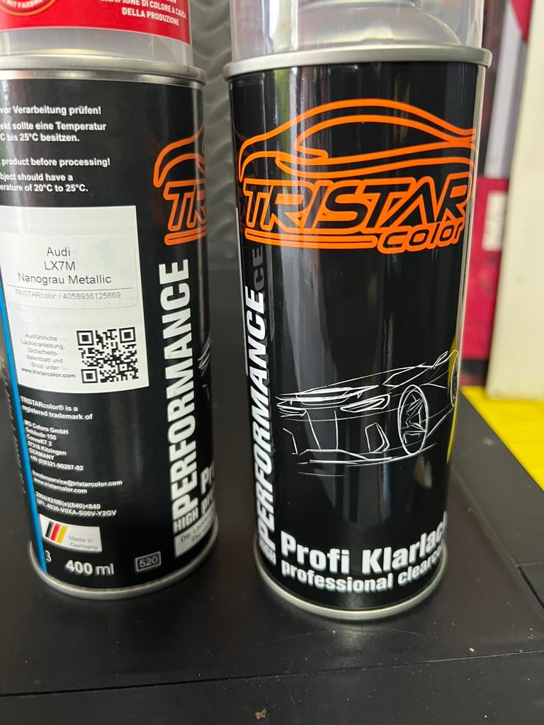 Audi autolak nano grey+ lak, Ophalen