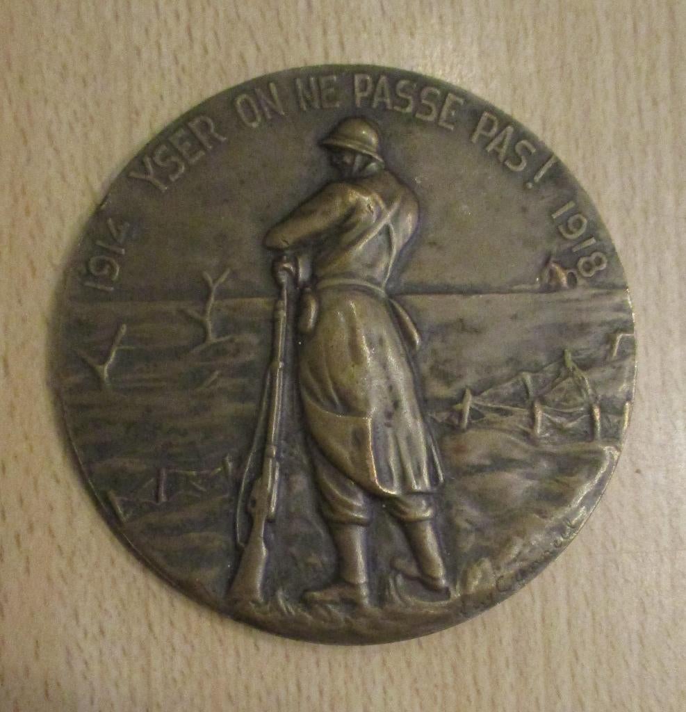 Médaille de la carte du feu 1914 - 1918  francophone, Enlèvement ou Envoi, Armée de terre, Ruban, Médaille ou Ailes