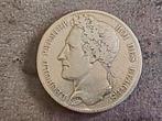 BELGIË 5 FRANK 1848 LEOPOLD I ZILVER, Zilver, Ophalen of Verzenden, Losse munt, Zilver