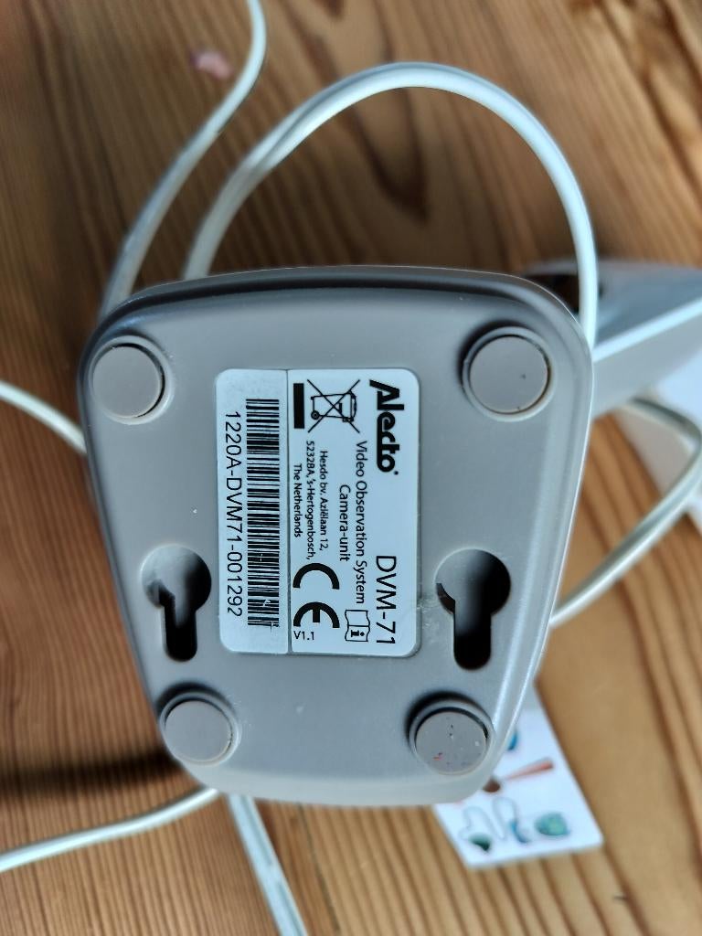 Alecto babyfoon camera DVM-71, Kinderen en Baby's, Babyfoons, Ophalen, Gebruikt, 250 meter of meer, Camera