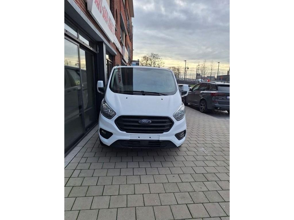 Ford Transit Custom MULTI-USE L2 Dubbel cab. 6 pl - Airco -, Auto's, Ford, Monovolume, Zwart, Wit, 130 pk