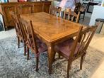 EETKAMER IN MASSIEF EIK, Huis en Inrichting, Complete eetkamers, Ophalen, Gebruikt, 6 tot 8 stoelen