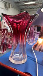 Grand vase Val Saint Lambert non signé rose, Enlèvement ou Envoi