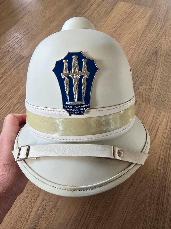Helm Italiaanse verkeerspolitie, Verzamelen, Militaria | Algemeen, Rijkswacht, Ophalen