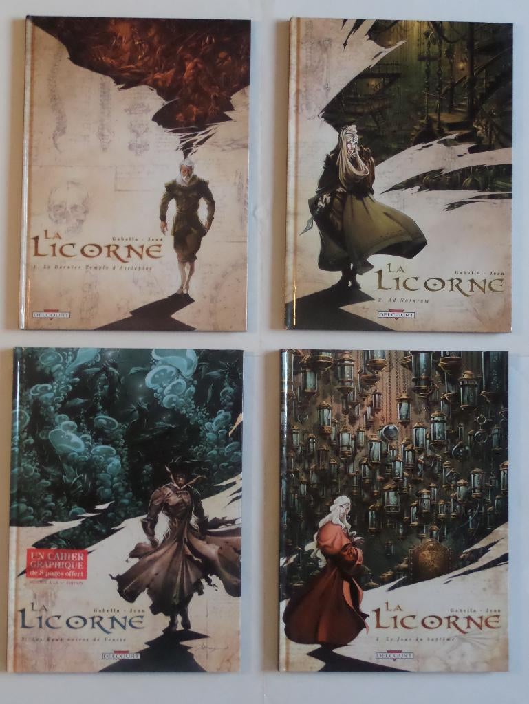 La Licorne, Mathieu Gabella, Anthony Jean, Delcourt, BD, Livres, BD, Utilisé, Série complète ou Série, Enlèvement ou Envoi