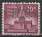 USA 1956 - Yvert 615perf - Independence Hall Philadelphi(ST), Postzegels en Munten, Postzegels | Amerika, Verzenden, Gestempeld