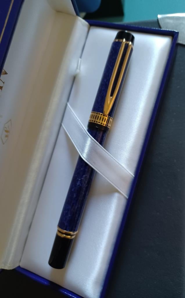 Stylo Waterman Patrician Lapis Lazulli neuf avec boîte., Collections, Enlèvement, Stylo, Waterman, Avec boîte