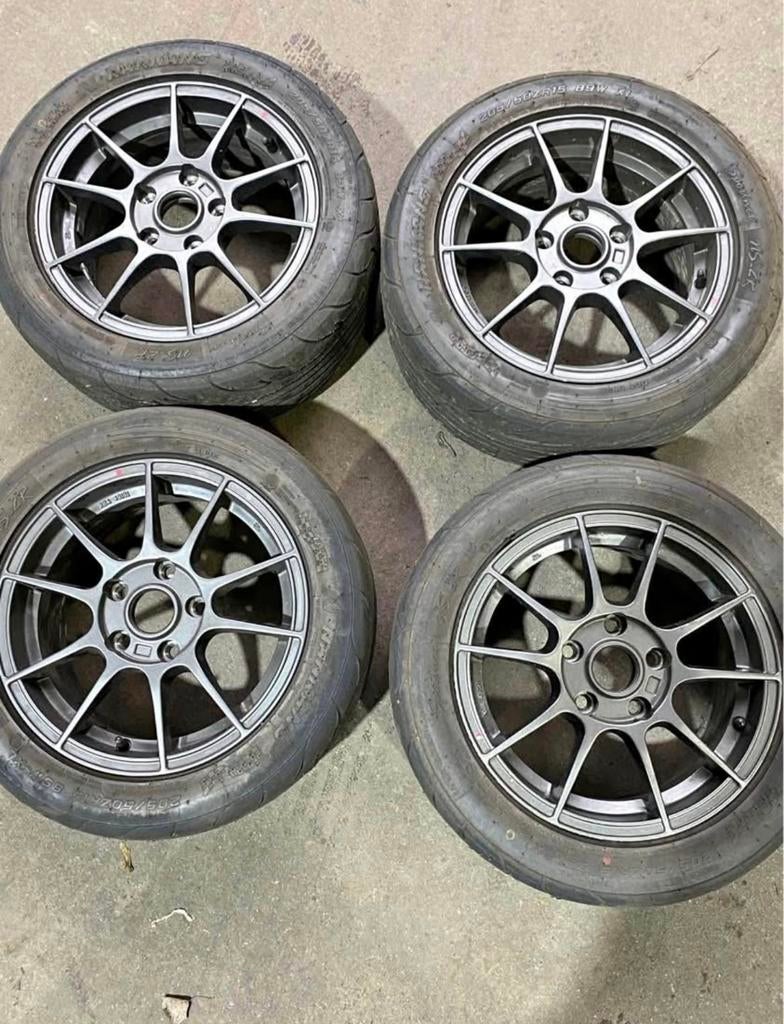 Jantes autec 5x114.3 15 pouces avec semi slick, Enlèvement