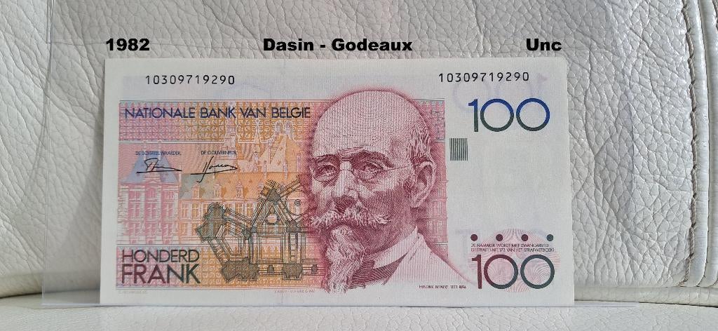 100 frank Beyaert Dasin-Godeaux Unc, Ophalen of Verzenden, Los biljet