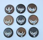 9 x schild tanden EVERZWIJN / WILD ZWIJN, Ophalen of Verzenden, Gebruikt, Wild dier, Overige typen